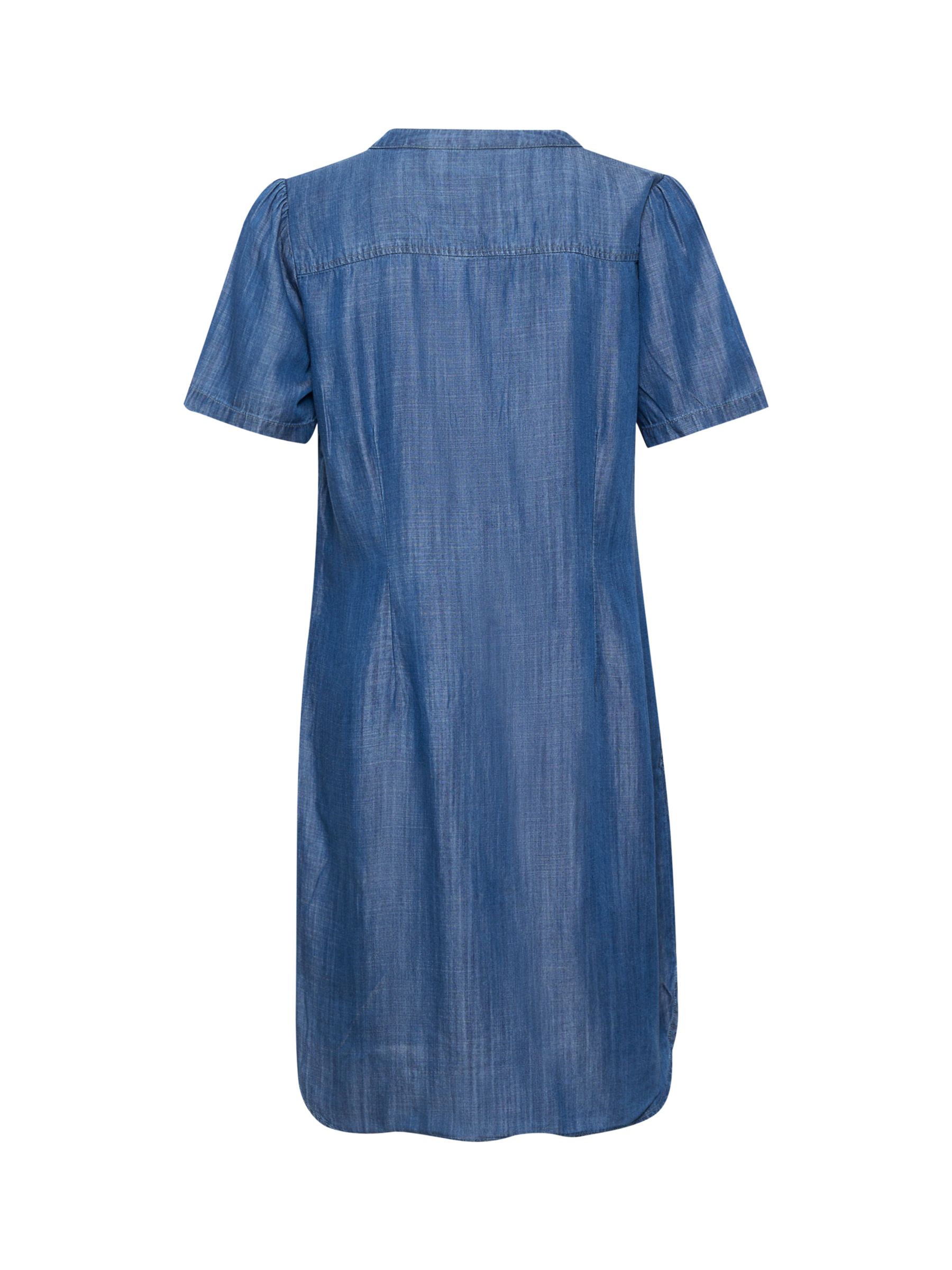 Part Two Aminase Dress, Medium Blue Denim at John Lewis & Partners