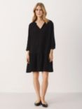 Part Two Oanna Long Sleeve Mini Dress, Black