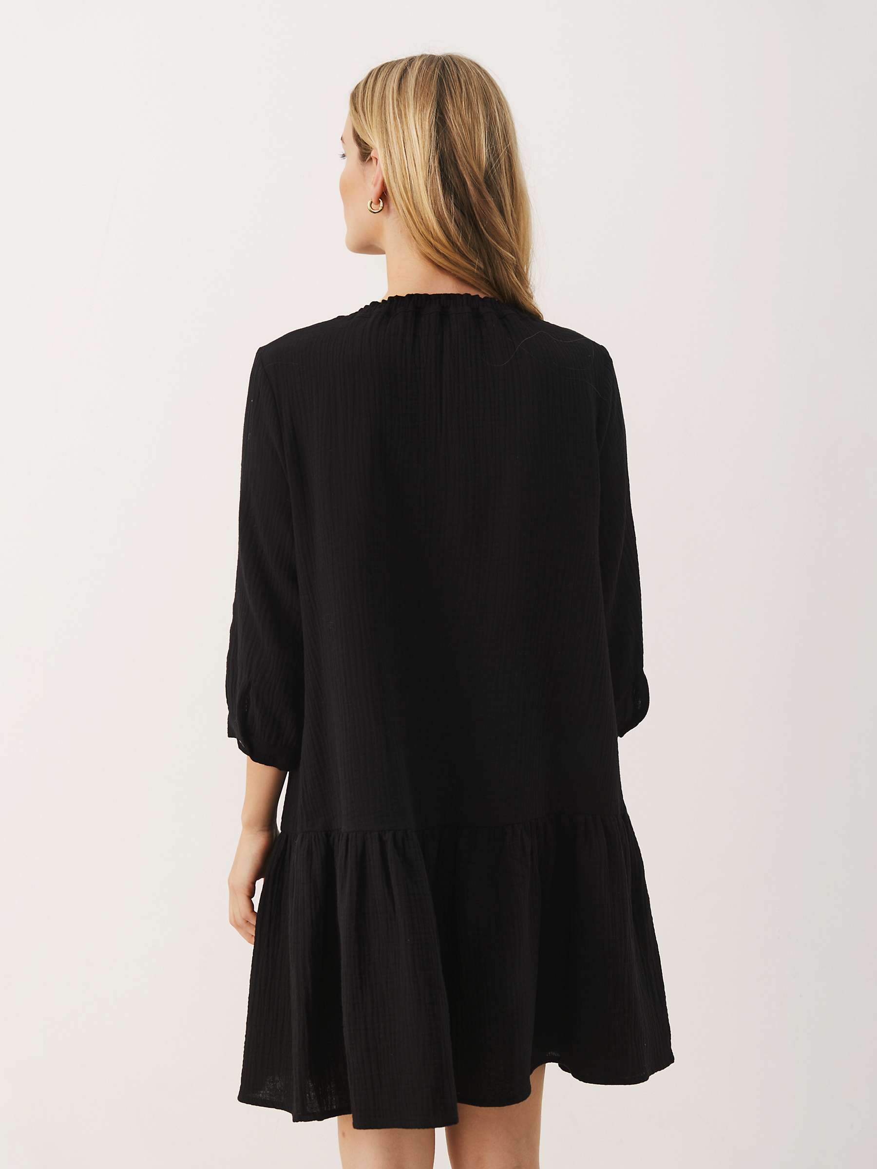 Buy Part Two Oanna Long Sleeve Mini Dress, Black Online at johnlewis.com