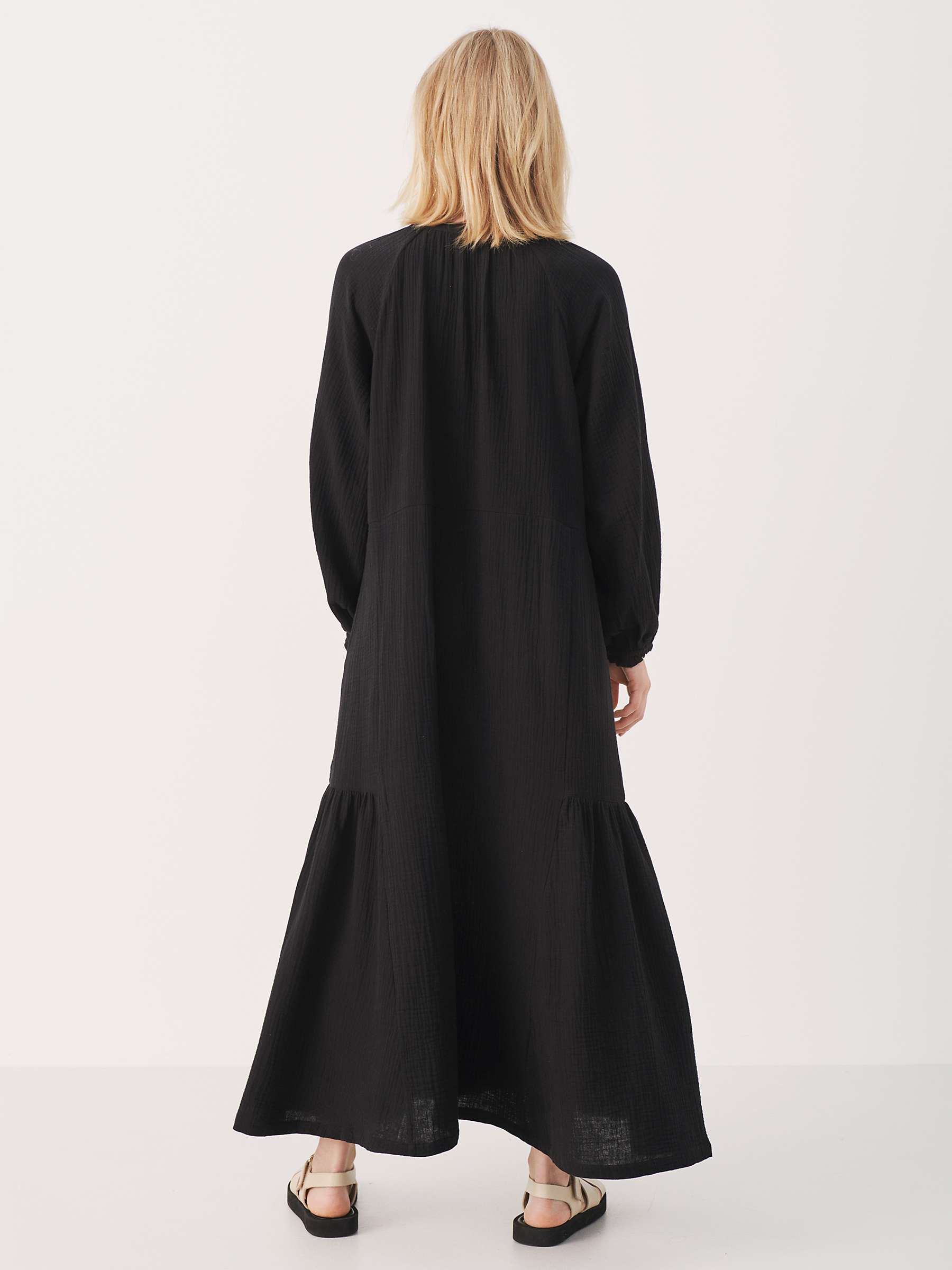 Buy Part Two Oanna Long Sleeve Maxi Dress, Black Online at johnlewis.com