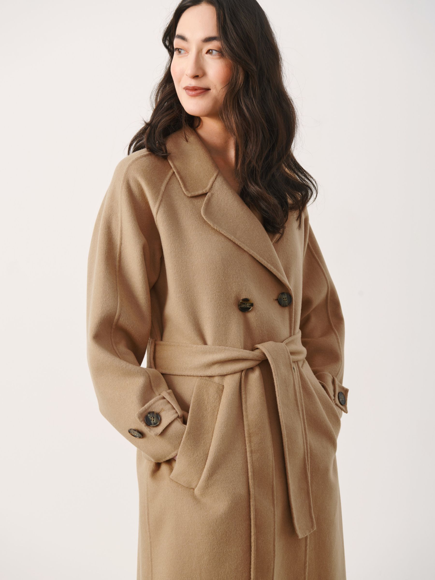 Part Two Christina Wool Blend Trench Coat at John Lewis & Partners