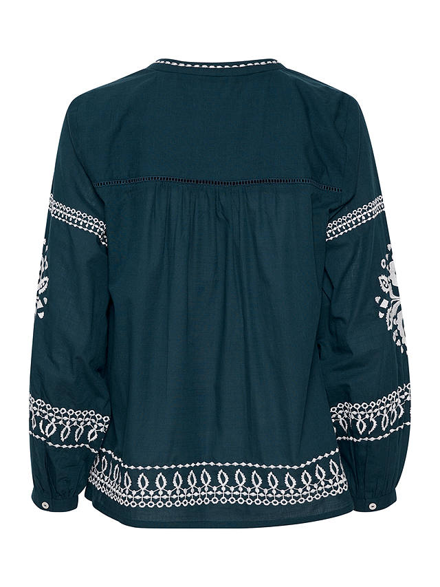 Part Two Beathe Embroidered Top, Midnight Navy