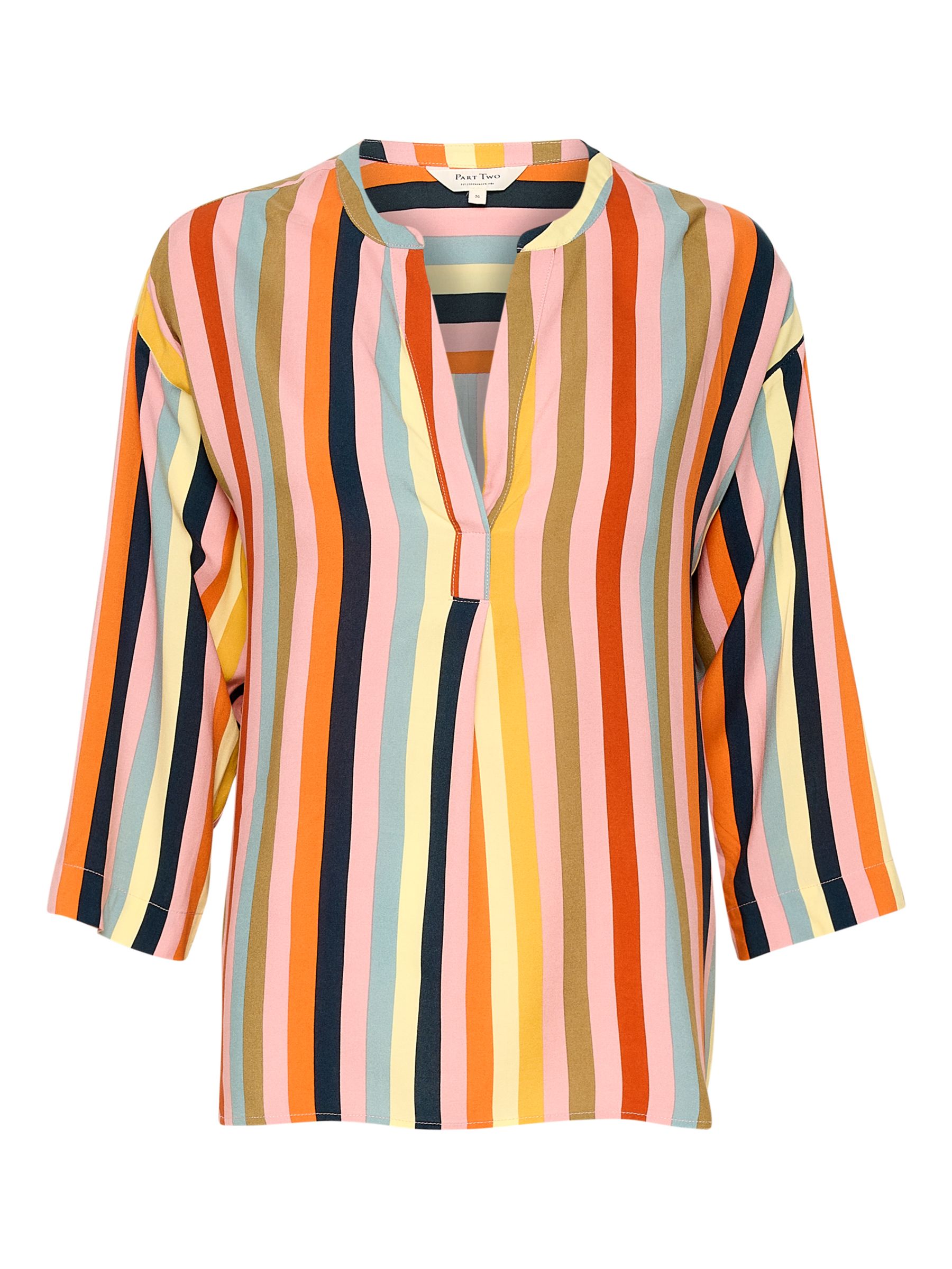 Buy Part Two Bjarkan Stripe Blouse, Multistripe Online at johnlewis.com