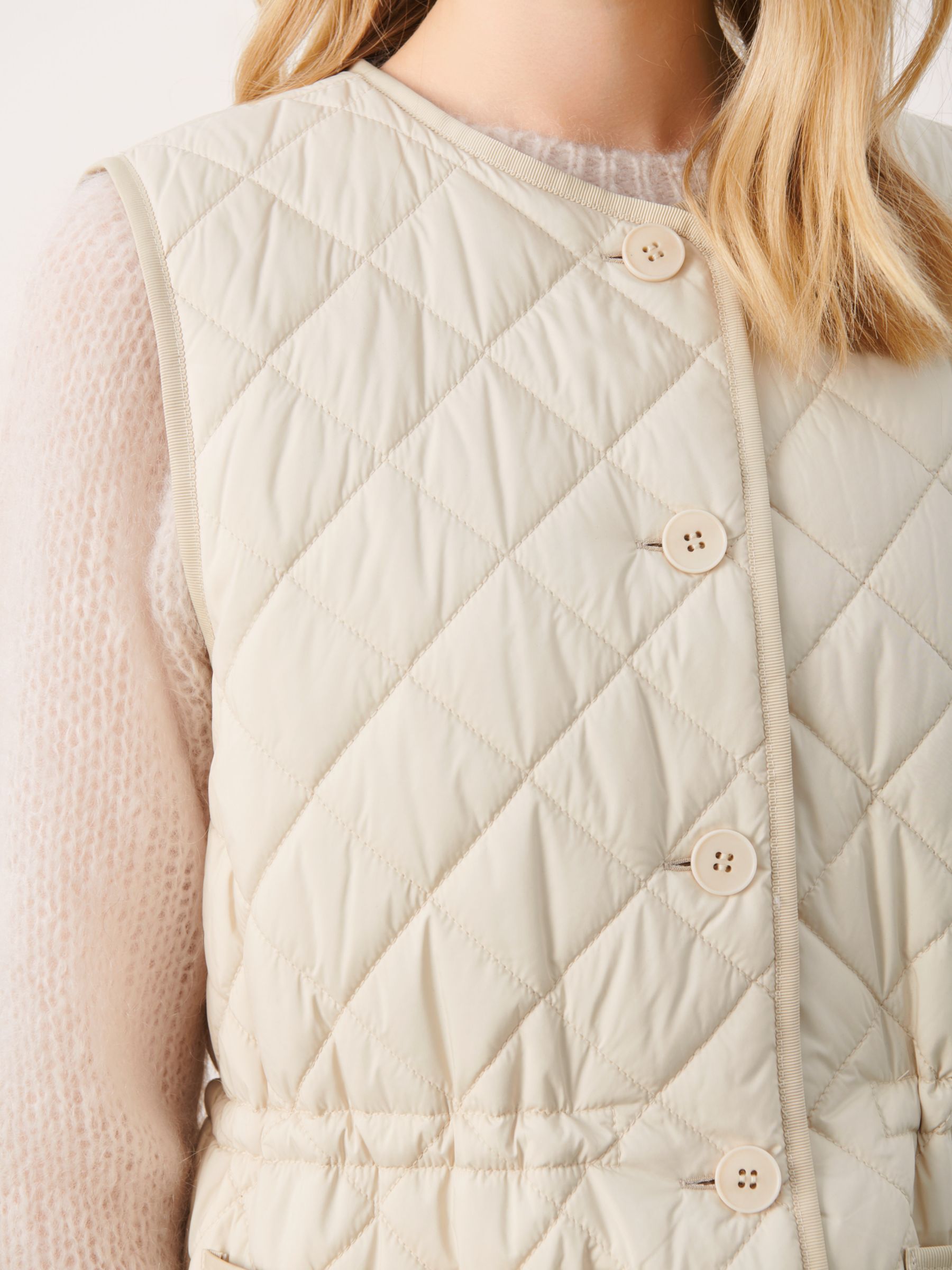 Part Two Caris Quilted Gilet, Castle Wall at John Lewis & Partners