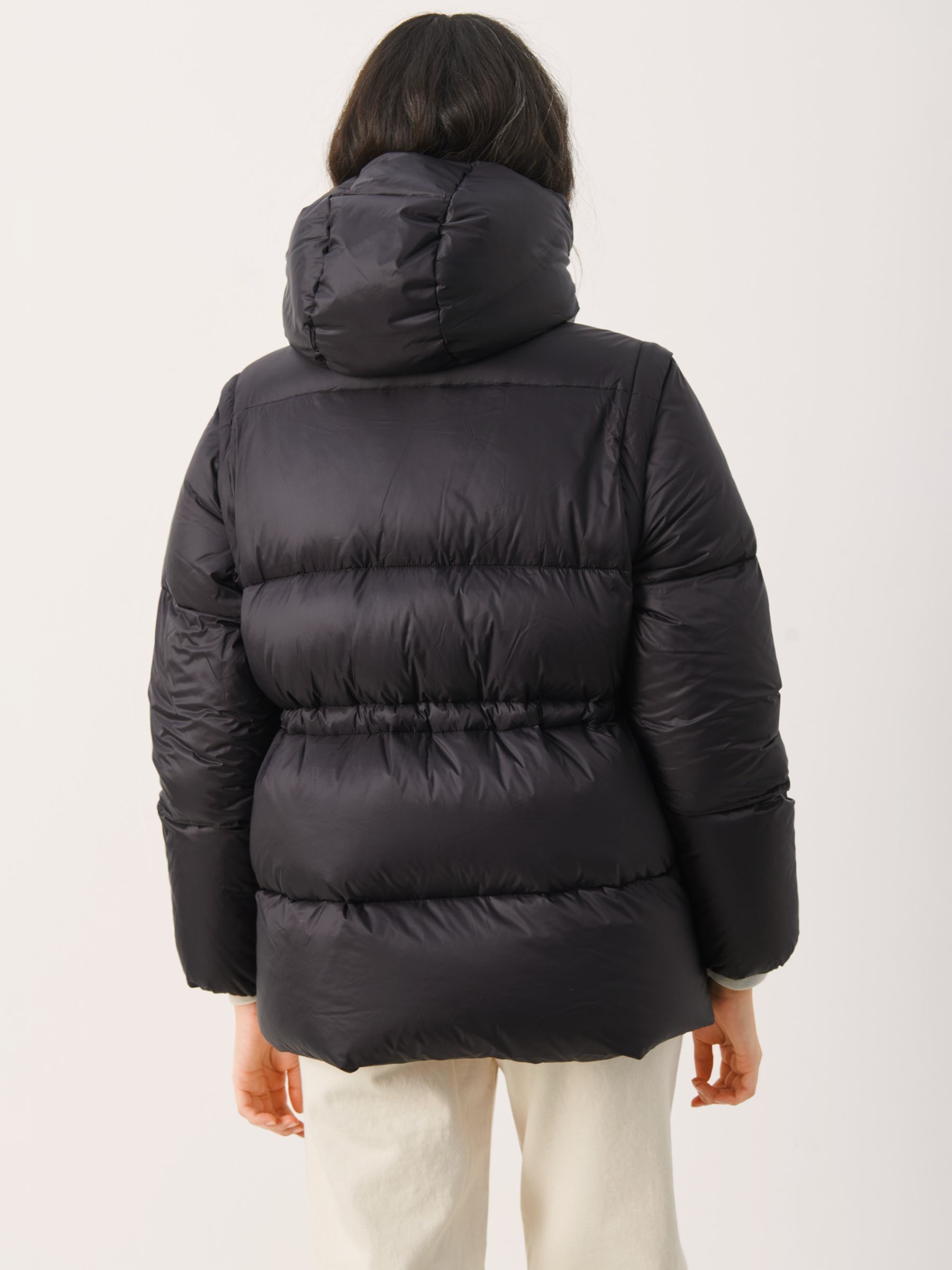 Part Two Cameline Puffer Coat, Black at John Lewis & Partners