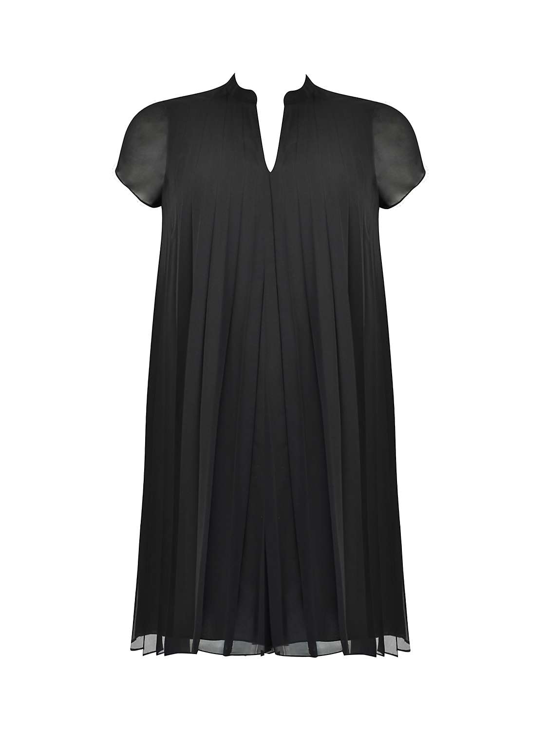Live Unlimited Curve Cap Sleeve Dress, Black at John Lewis & Partners