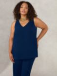 Live Unlimited Curve Chiffon Swing Vest, Navy