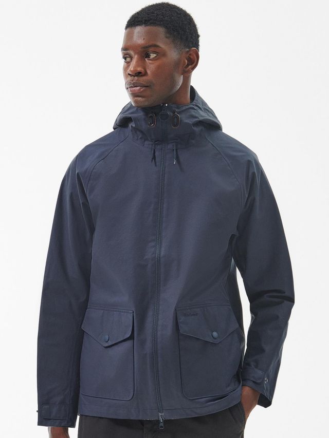 Barbour cream cheap waterproof jacket