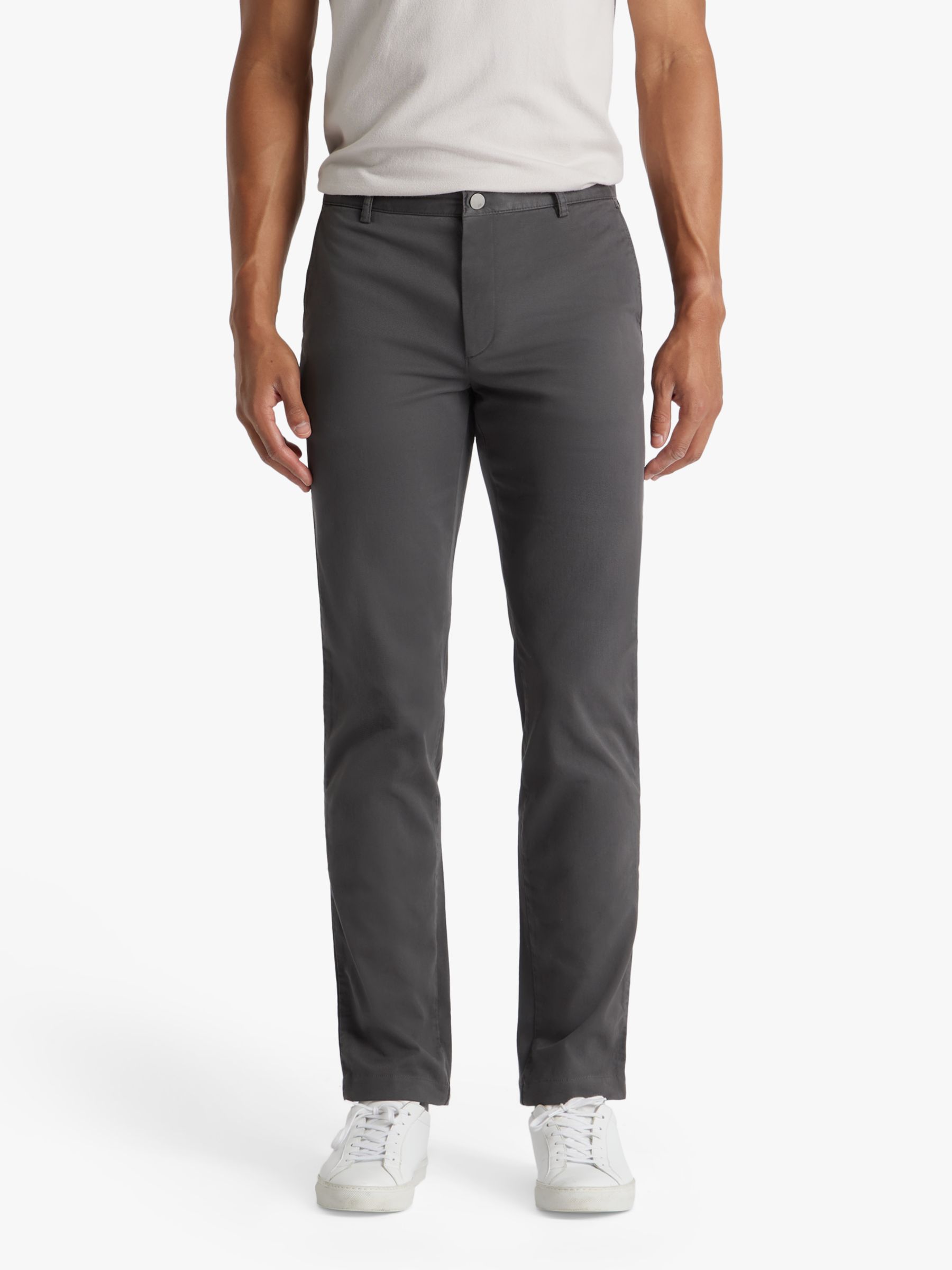 SPOKE Heroes Cotton Blend Slim Thigh Chinos, Graphite