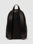 Reiss Drew Leather Backpack, Dark Brown