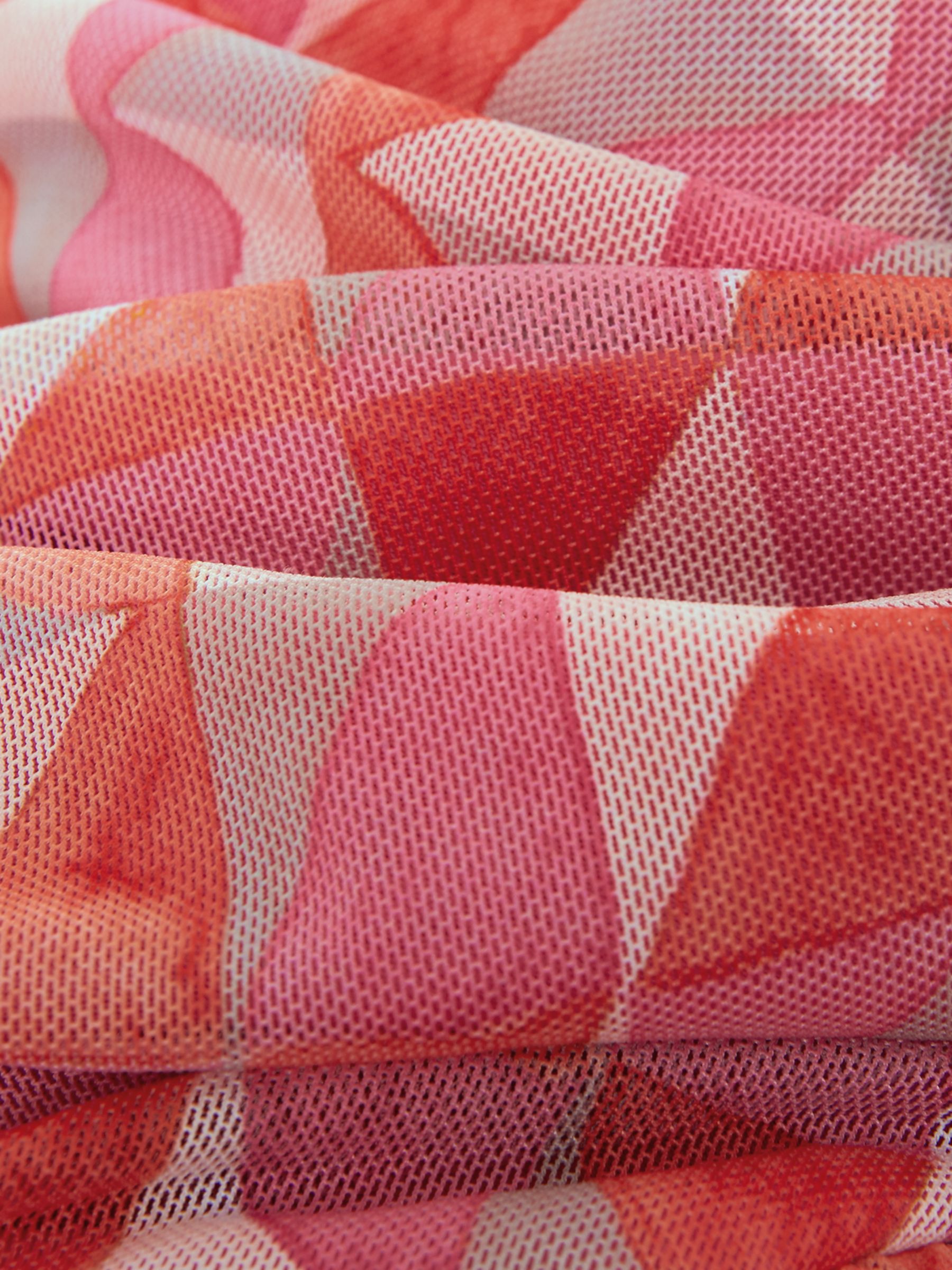 Phase Eight Khy Geo Wrap Mini Dress, Pink, 24