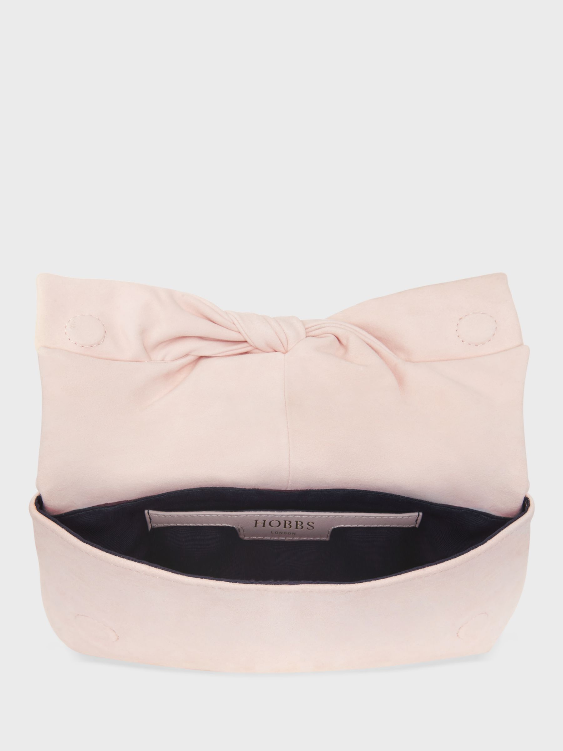 Hobbs Milly Bow Clutch Bag, Bright Pink, Pale Pink, One Size