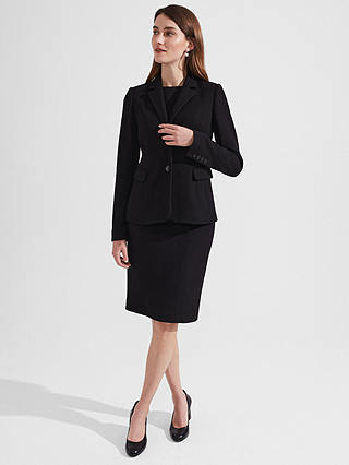 Hobbs Charley Contemporary Suit Jacket, Black