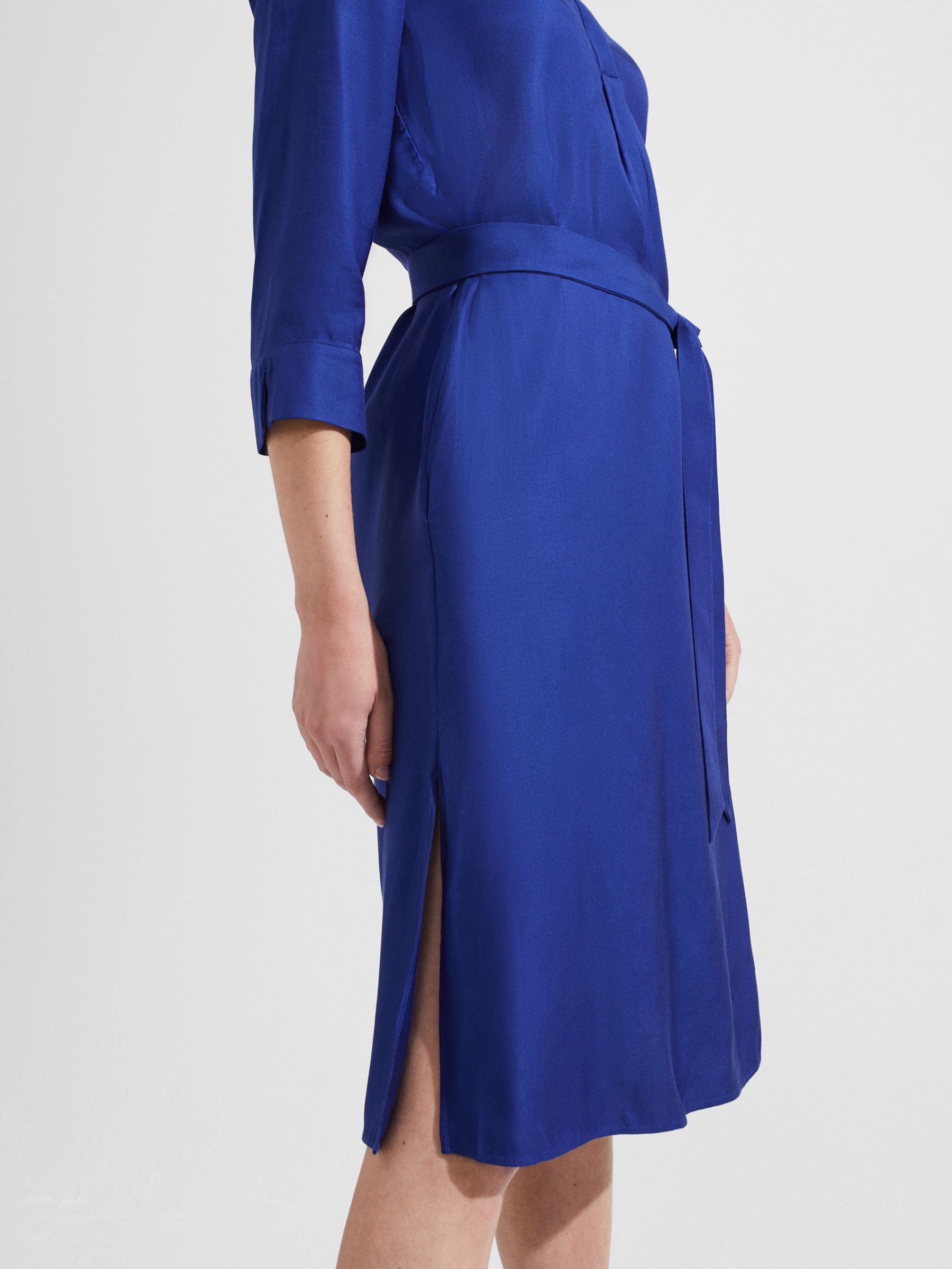 Hobbs Sara Shirt Dress, Deep Blue at John Lewis & Partners