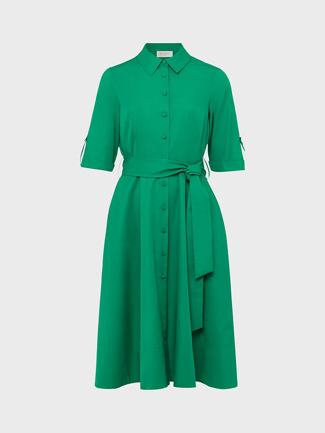 Hobbs Tyra Shirt Dress, Green