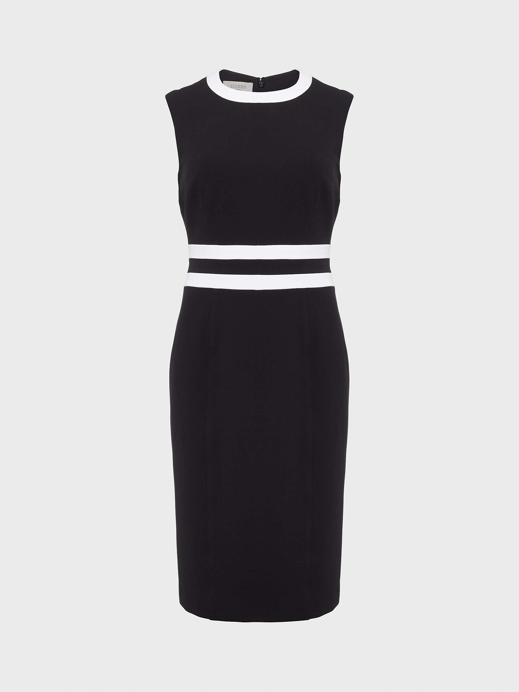 Buy Hobbs Suri Dress, Black/Ivory Online at johnlewis.com