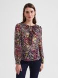 Hobbs Michelle Floral Print Top, Multi