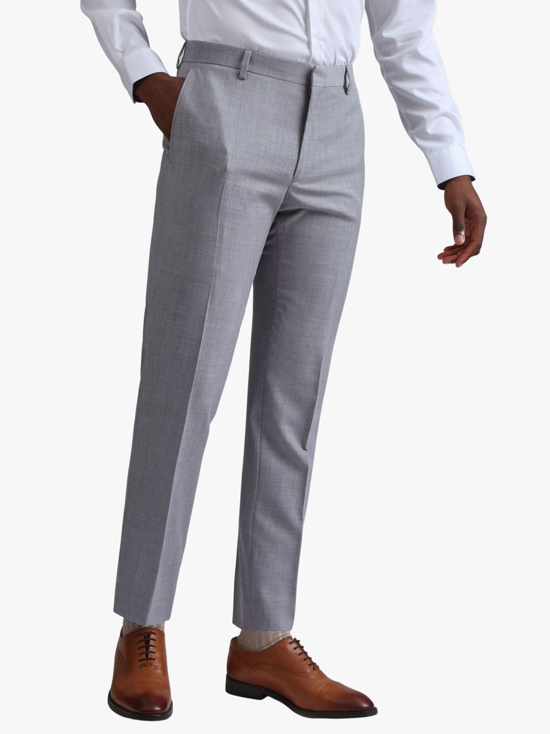 Ted Baker Denali Cool Wool Blend Suit Trousers, Grey, 38R