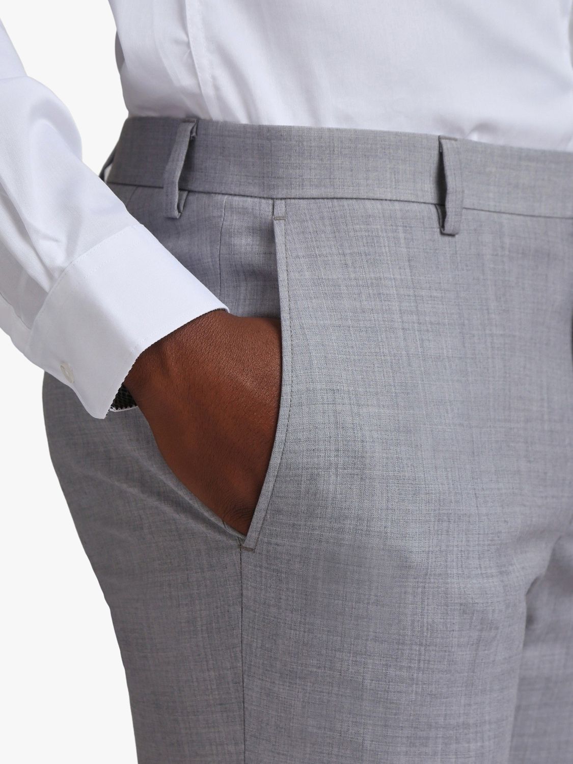 Buy Ted Baker Denali Cool Wool Blend Suit Trousers, Grey Online at johnlewis.com