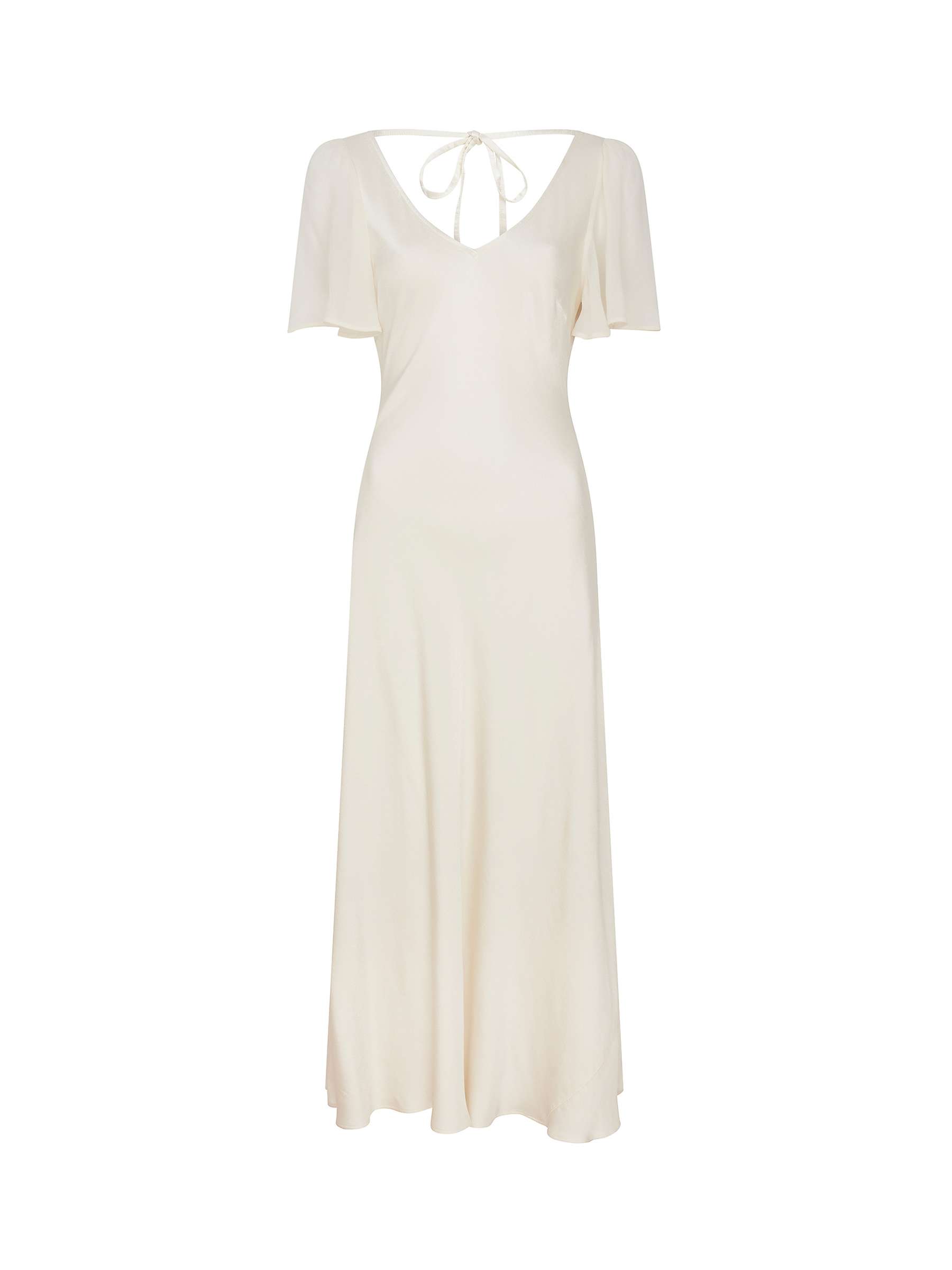 Buy Ghost Jennifer Plain Satin Midi Dress Online at johnlewis.com