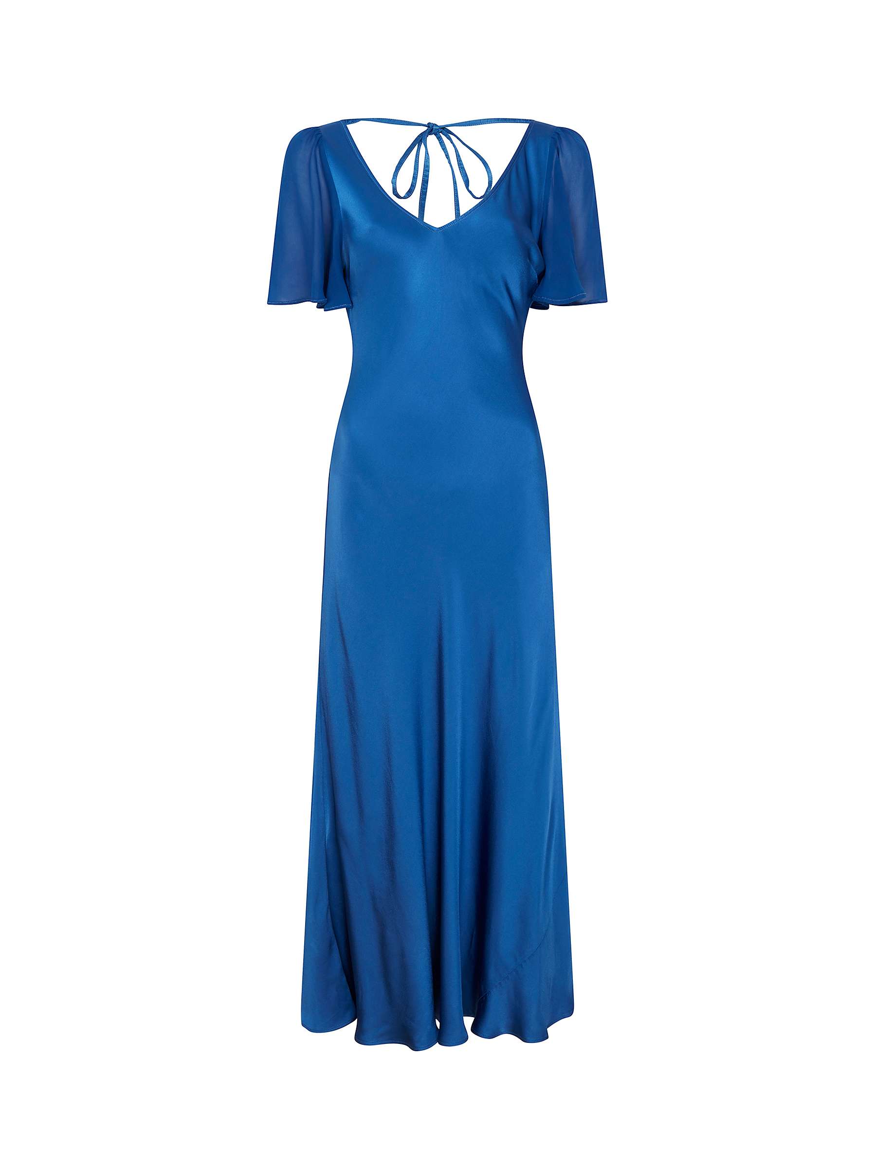 Buy Ghost Jennifer Plain Satin Midi Dress Online at johnlewis.com