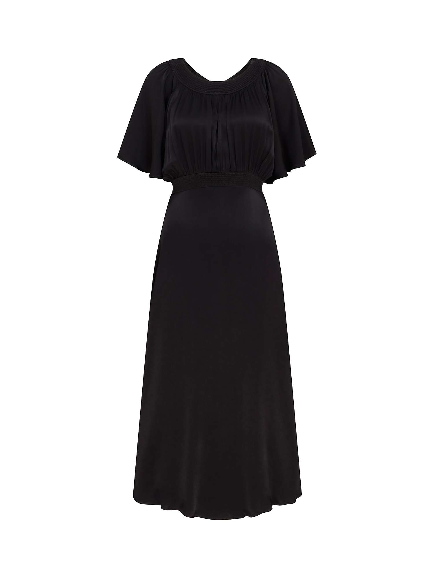 Ghost Flora Midi Dress, Black at John Lewis & Partners