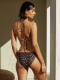 Albaray Leopard Bikini Bottoms, Brown