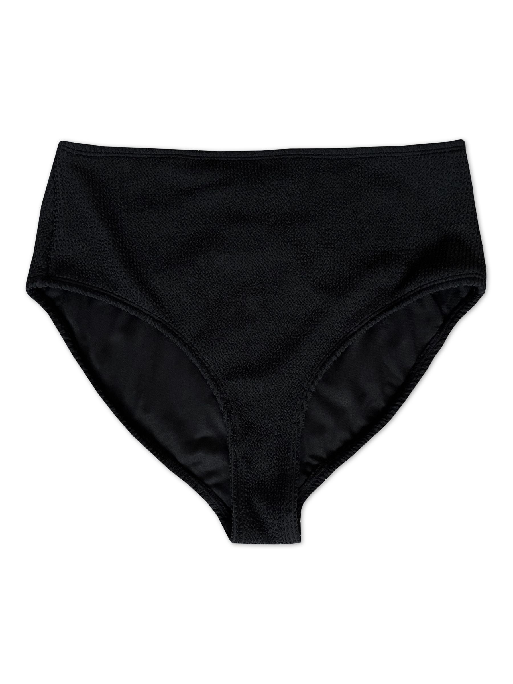 Albaray Ribbed Bikini Bottoms, Black, 14