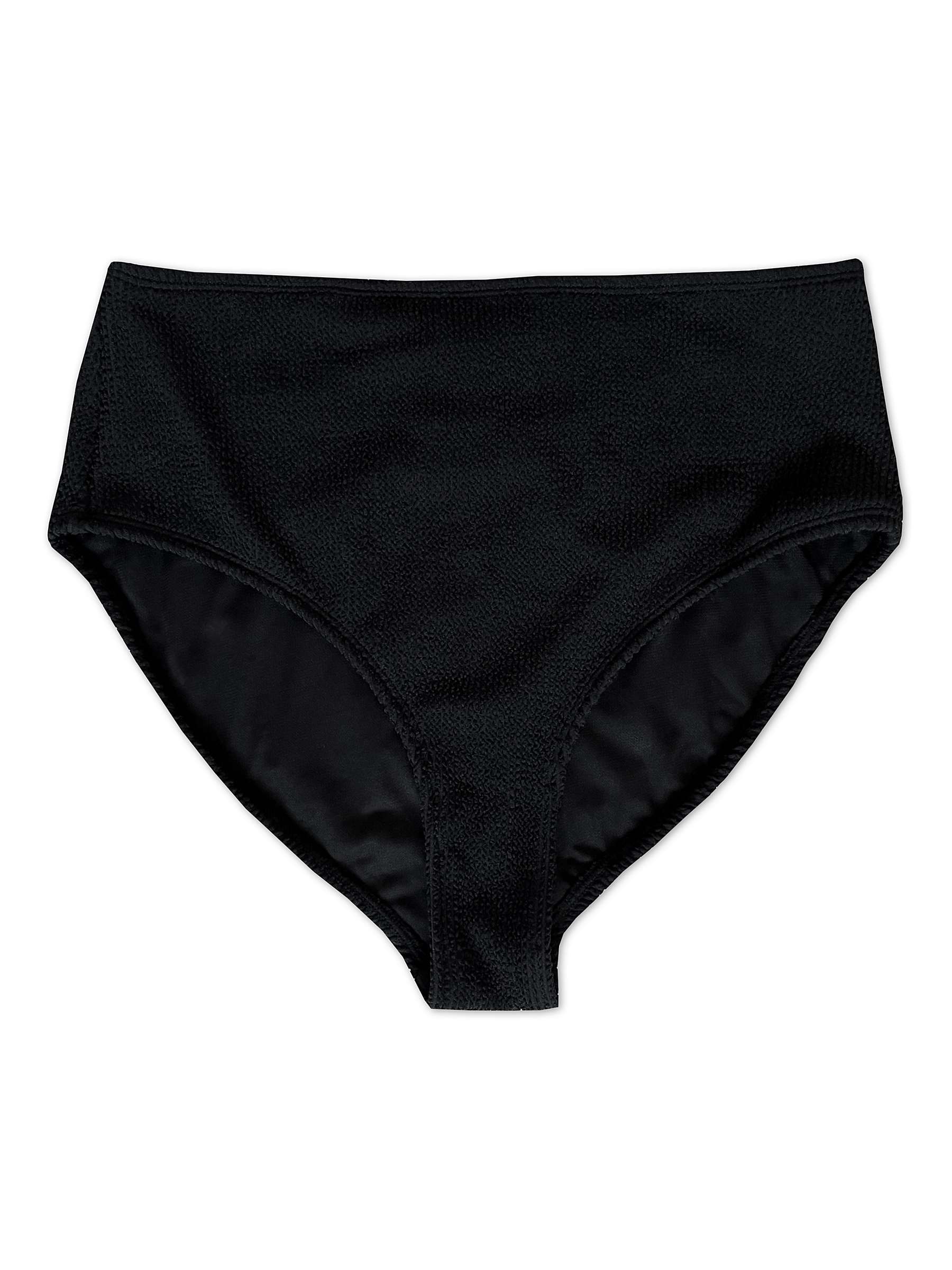 Buy Albaray Ribbed Bikini Bottoms, Black Online at johnlewis.com