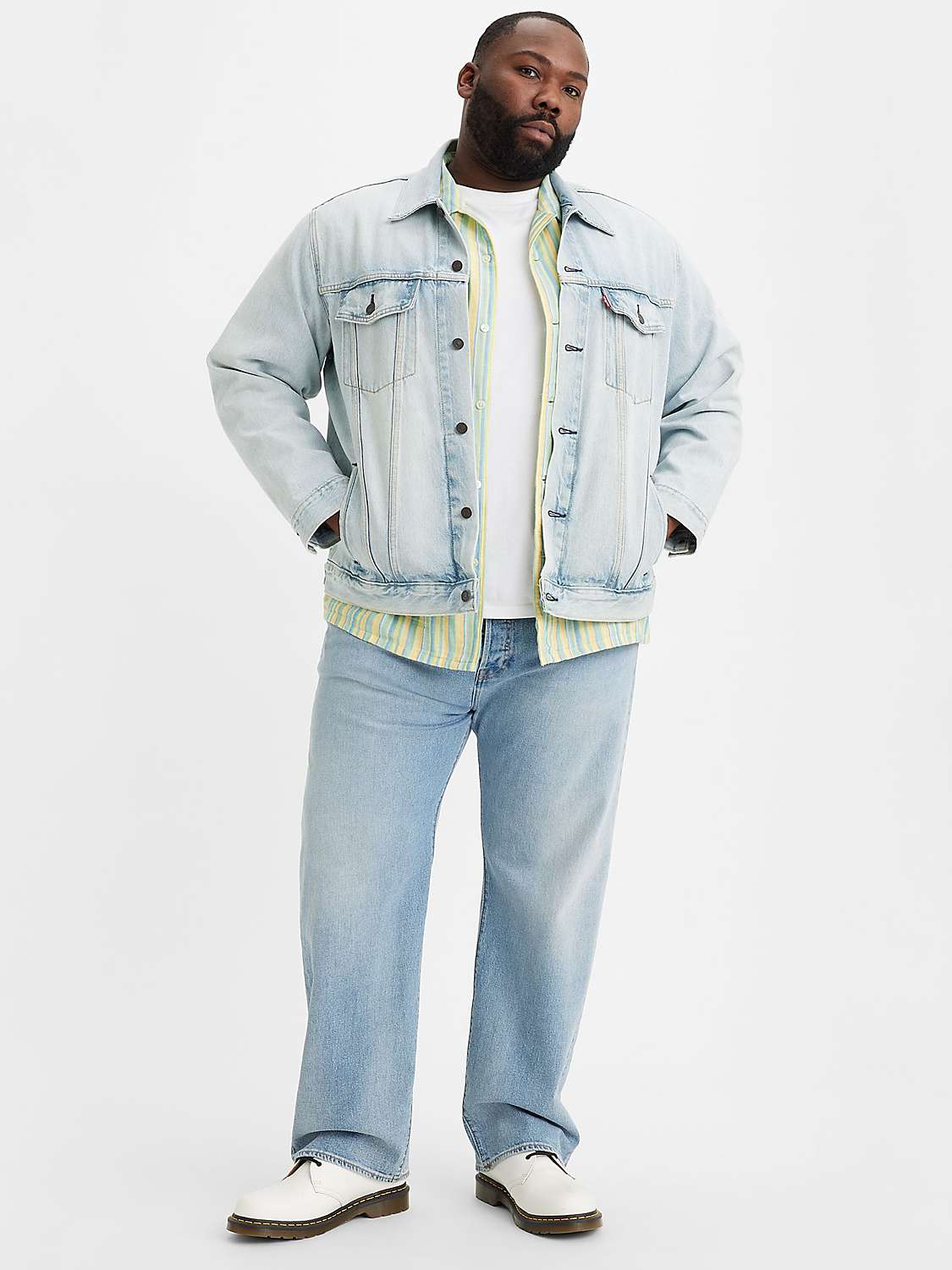 Buy Levi's Big & Tall 501 Original Straight Jeans, Denim Blue Online at johnlewis.com