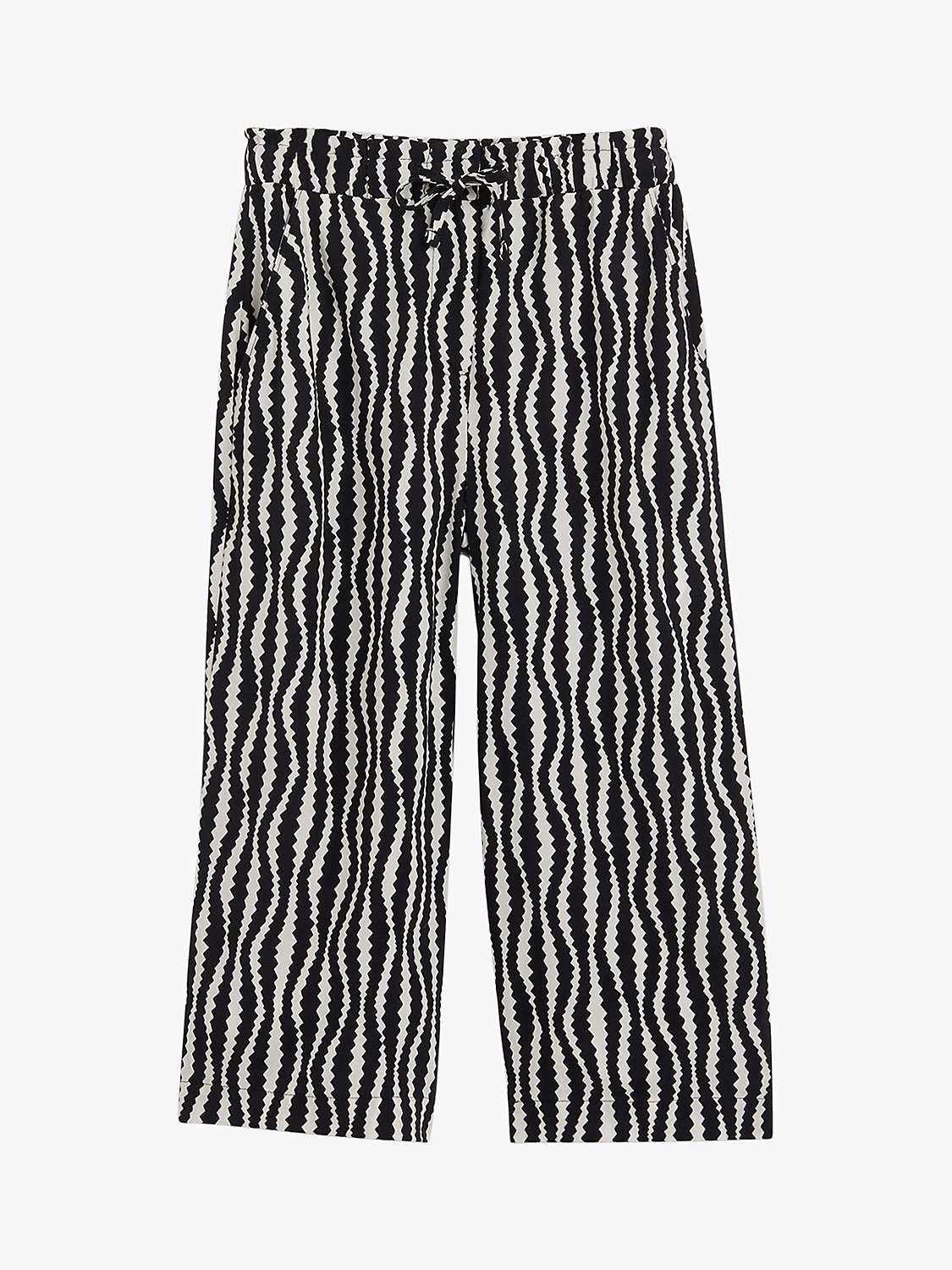 Buy Whistles Kids' Optical Rope Tinka Trousers, Black/White Online at johnlewis.com