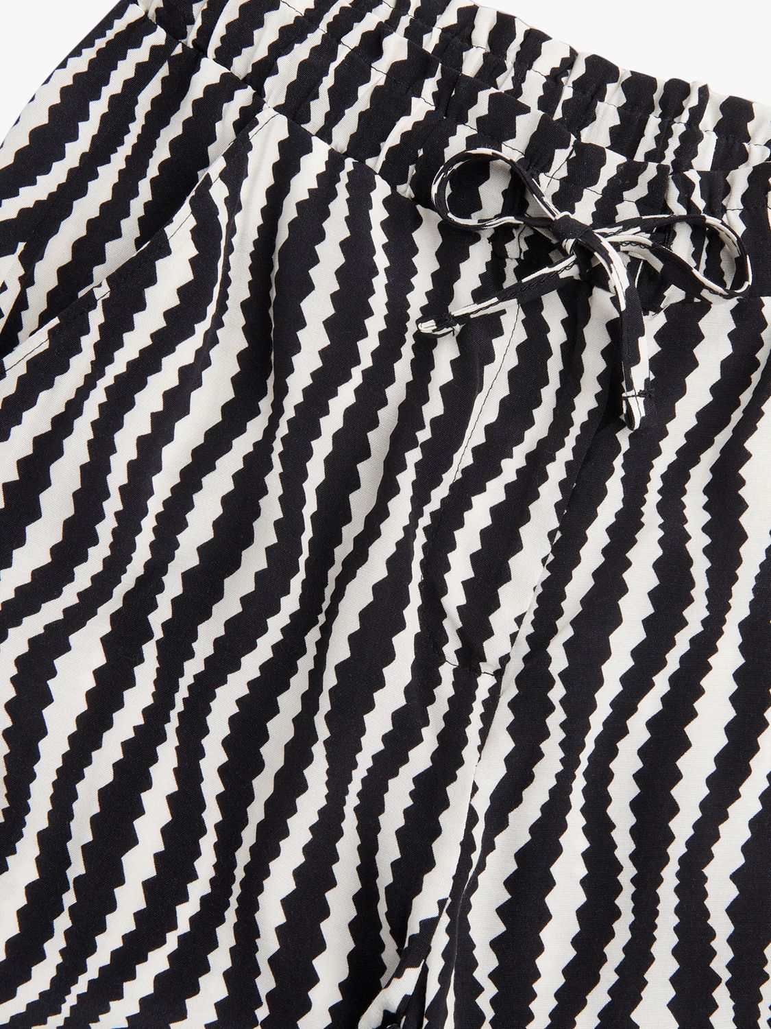 Buy Whistles Kids' Optical Rope Tinka Trousers, Black/White Online at johnlewis.com