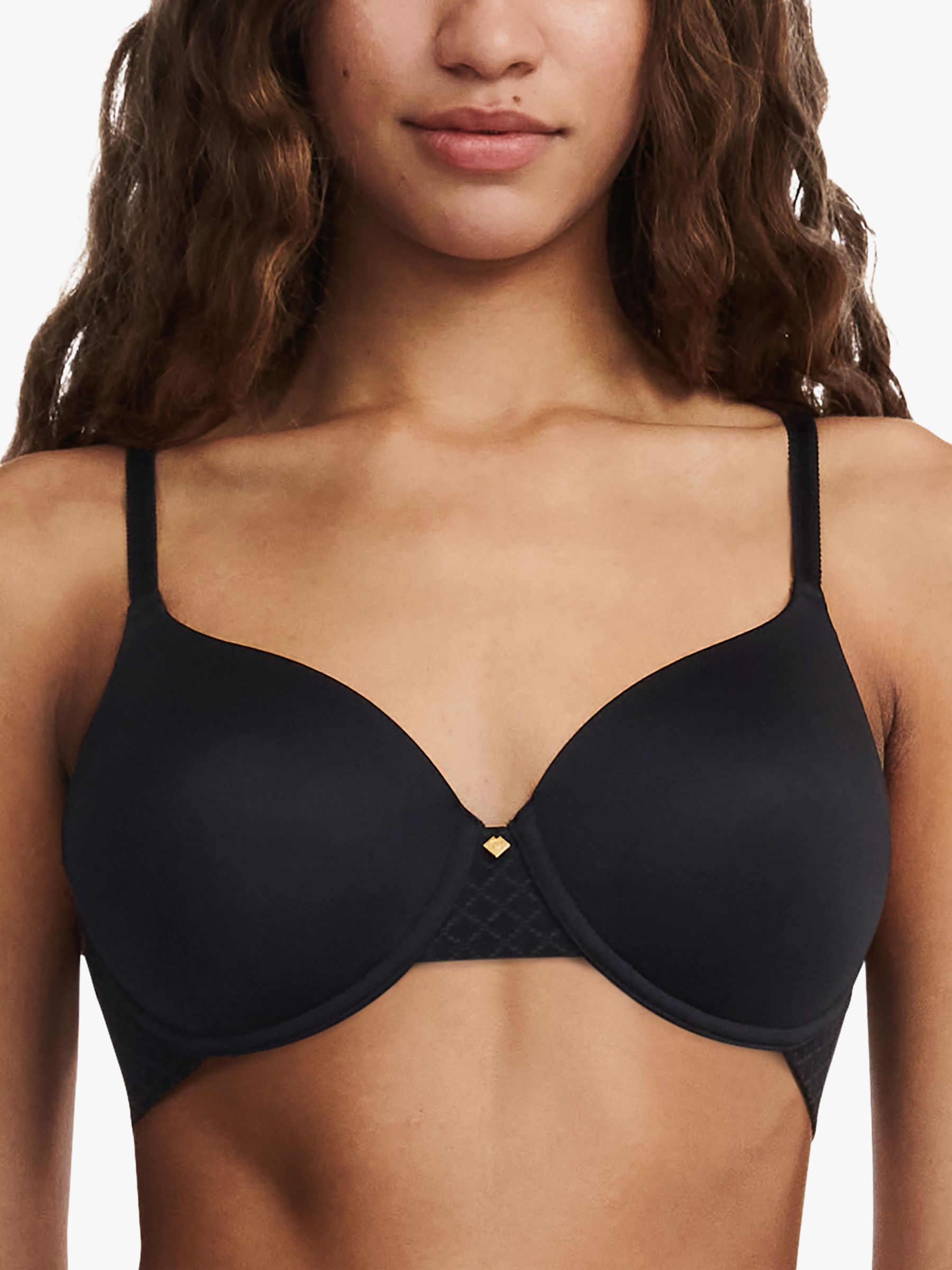 Chantelle Norah Comfort Non-Wired Support Bra, Black at John Lewis