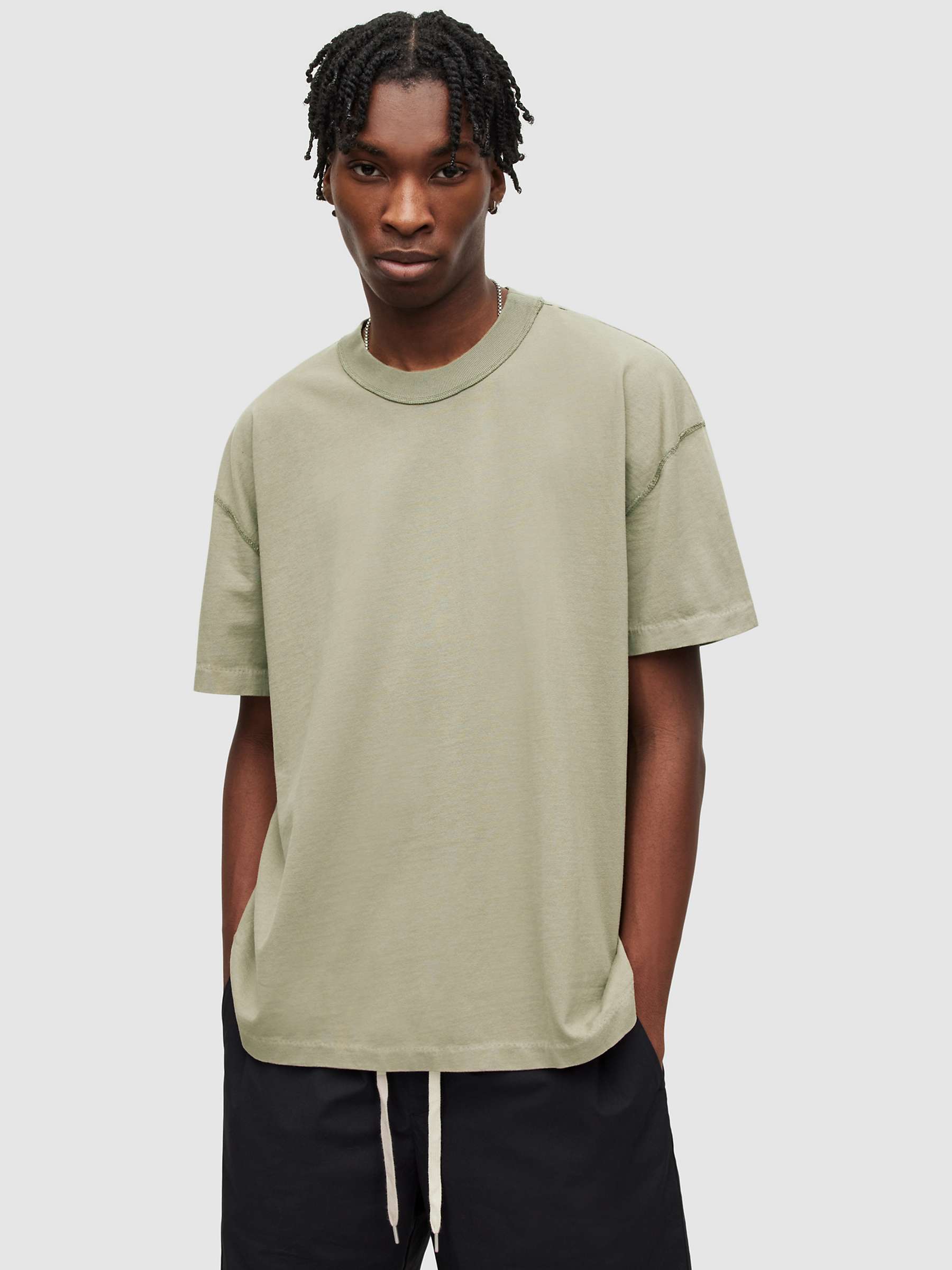 Buy AllSaints Isac Short Sleeve Crew Neck T-Shirt Online at johnlewis.com