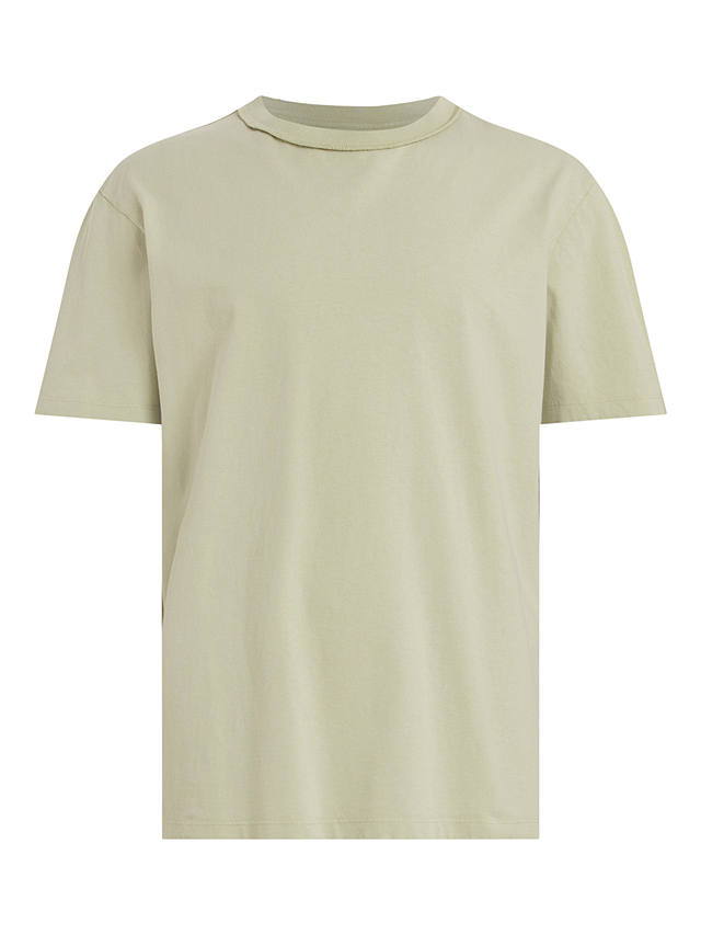 AllSaints Isac Short Sleeve Crew Neck T-Shirt, Leaf Green