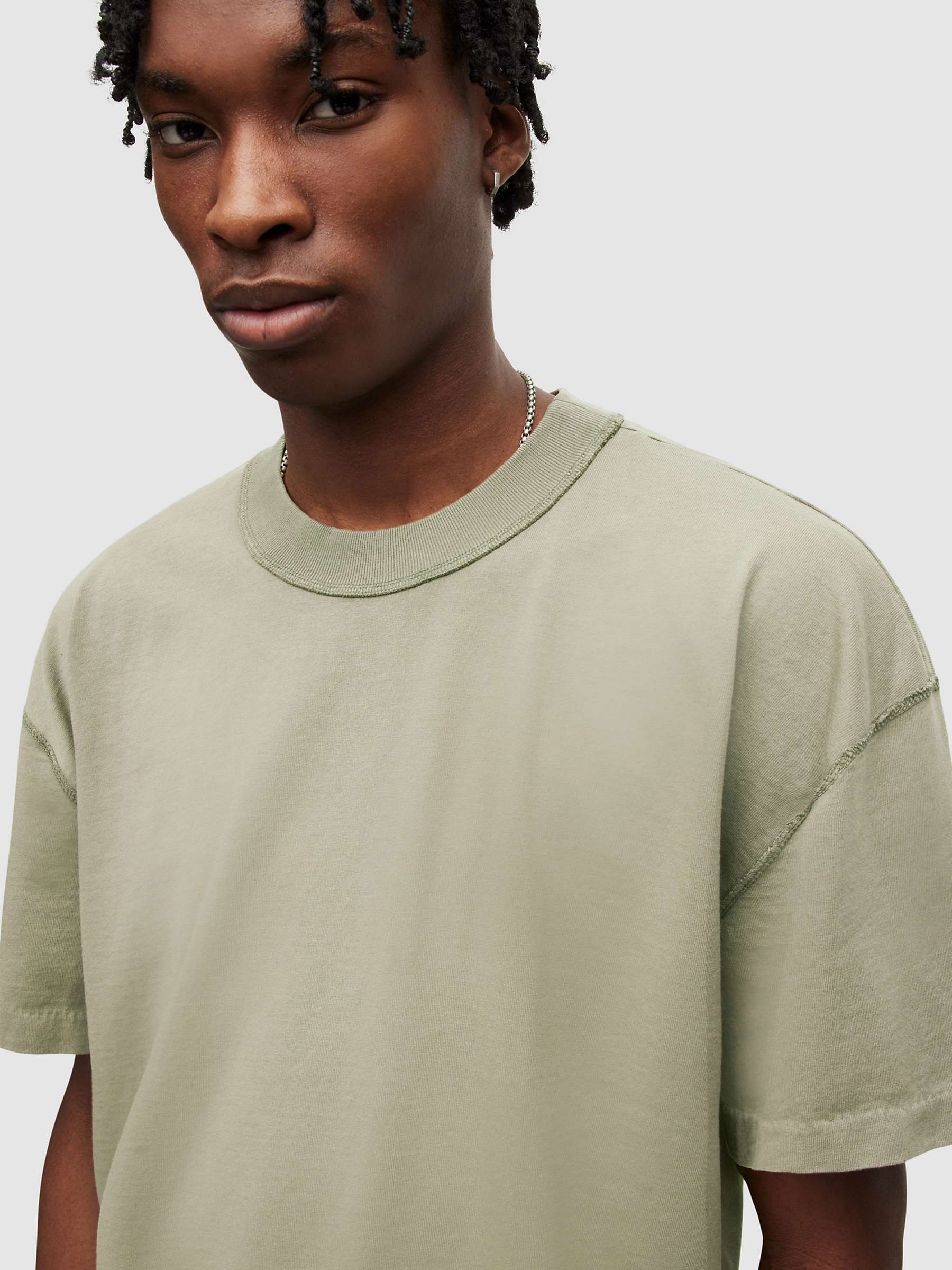 Buy AllSaints Isac Short Sleeve Crew Neck T-Shirt Online at johnlewis.com