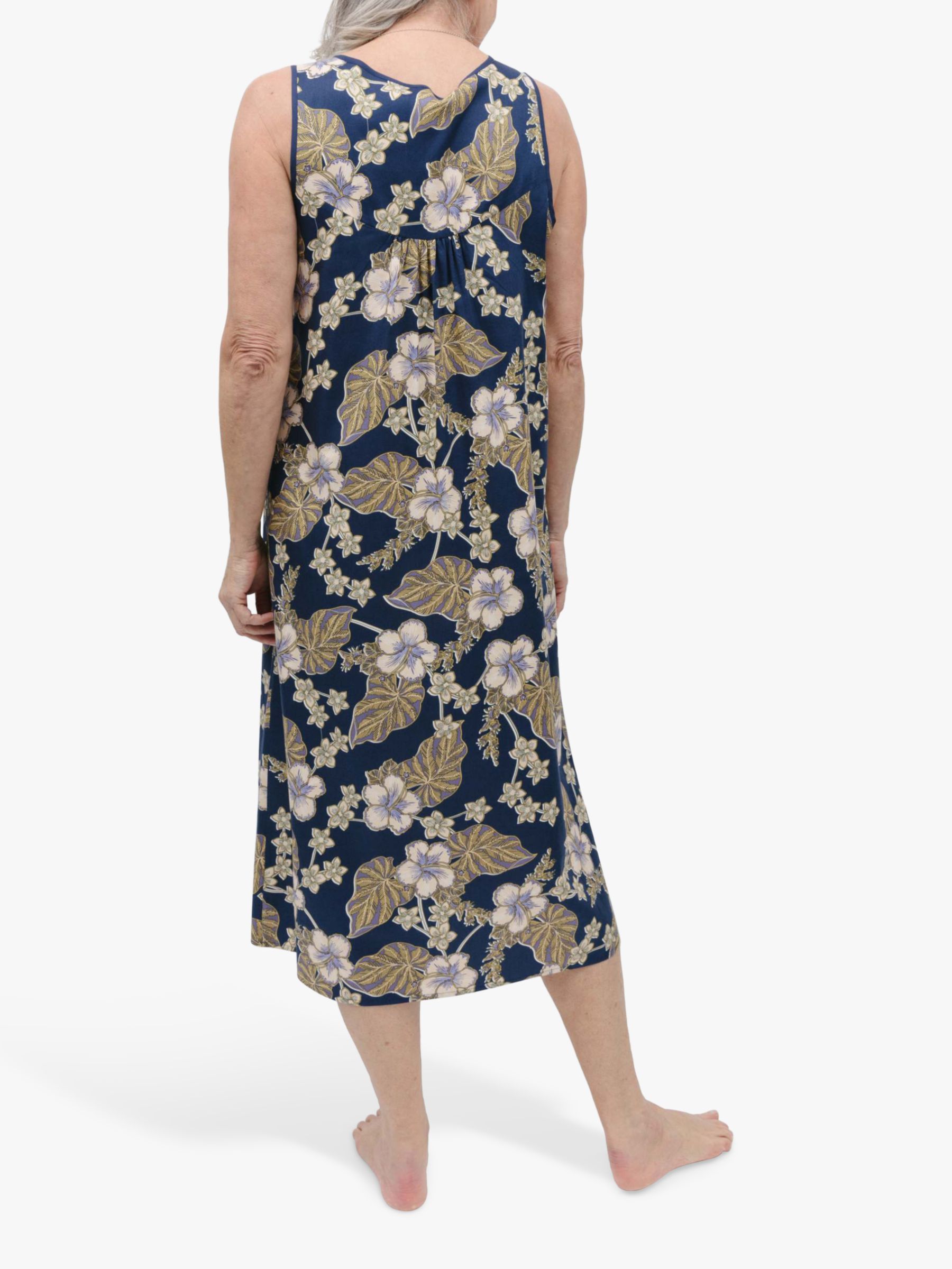 Buy Nora Rose by Cyberjammies Winnie Floral Print Nightdress, Navy/Multi Online at johnlewis.com