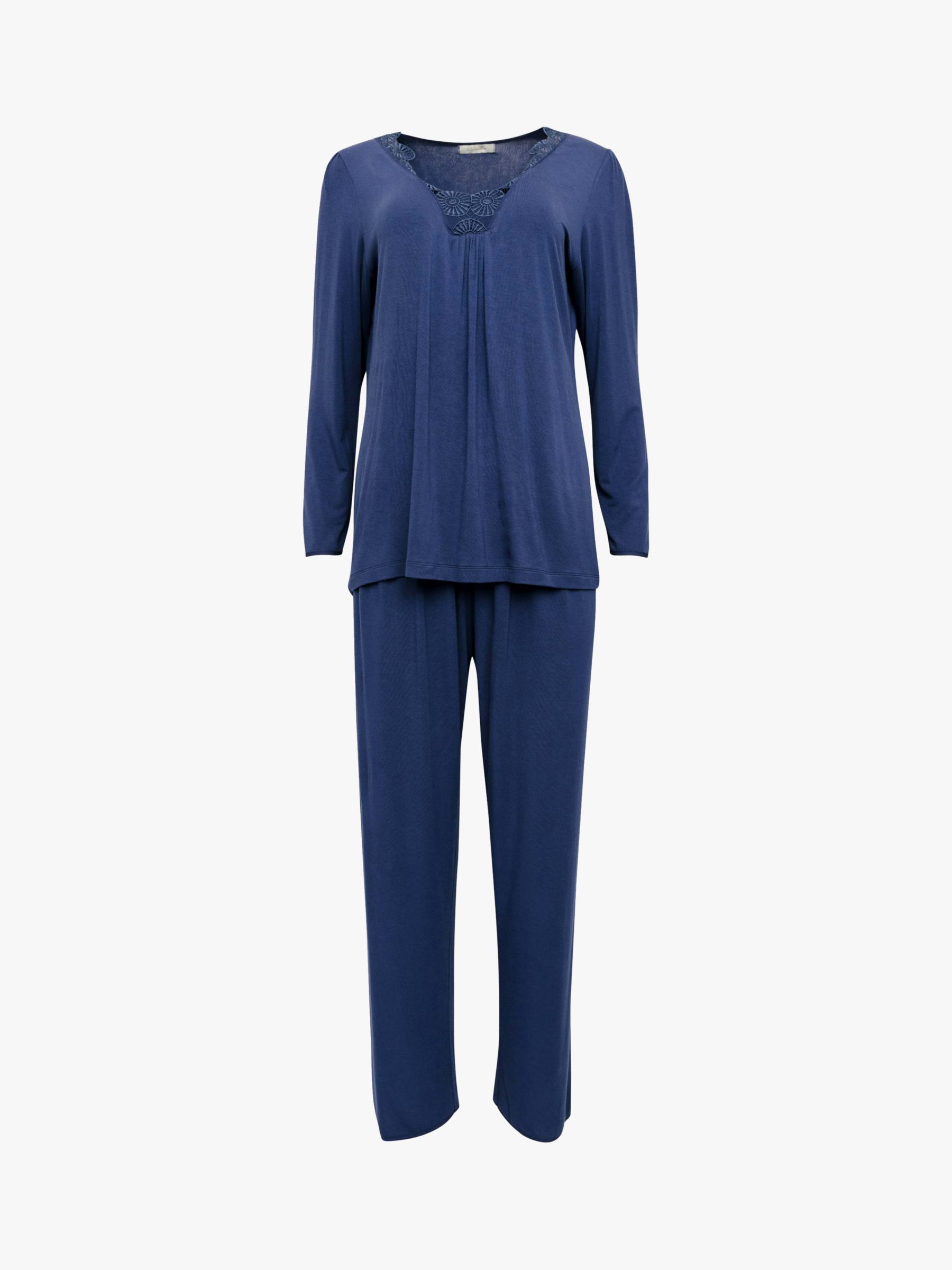 Buy Nora Rose by Cyberjammies Winnie Jersey Pyjamas, Navy Online at johnlewis.com