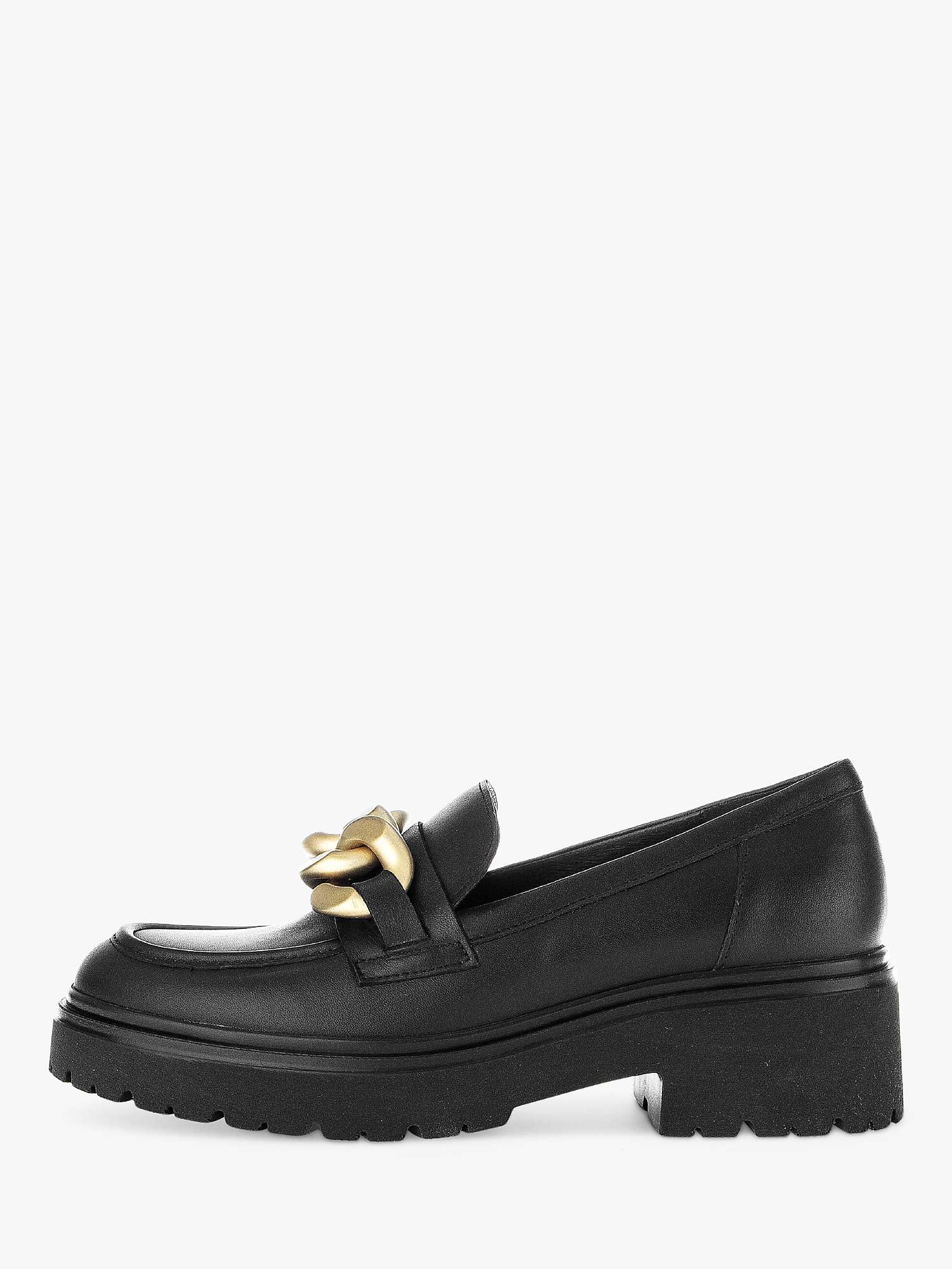 Buy Gabor Hayseed Leather Chunky Loafers Online at johnlewis.com