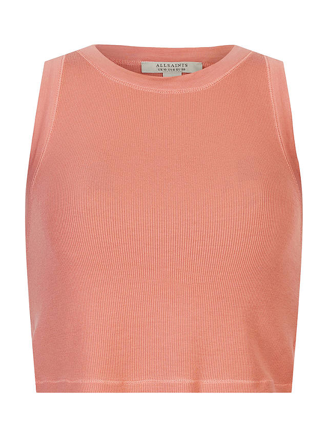 AllSaints Rina Cropped Tank Top, Tainted Pink