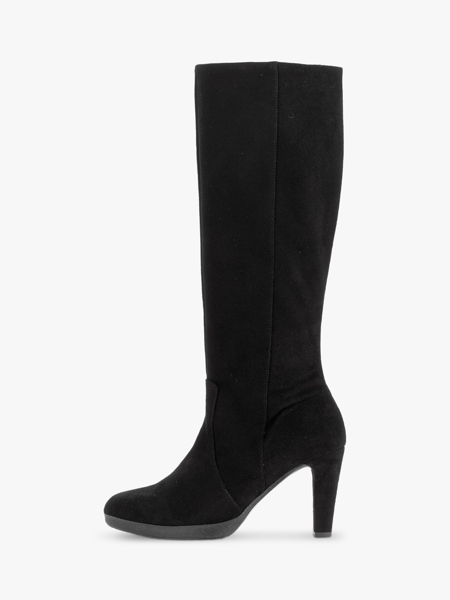 Gabor Frances Suede Knee Boots, Black