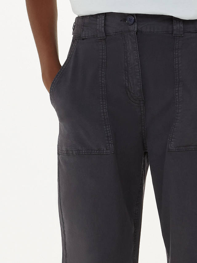 Whistles Alice Pocket Detail Casual Trousers, Navy