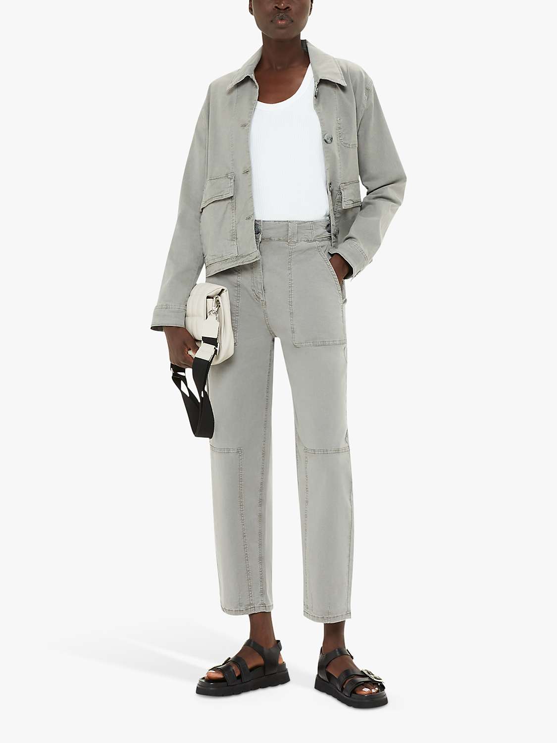 Buy Whistles Alice Pocket Detail Casual Trousers Online at johnlewis.com