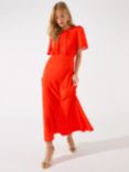 Ro&Zo Petite Honor Bias Cut Midi Dress, Red