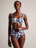 Ted Baker Pippea Soft Cup Bikini Top, Blue Mid