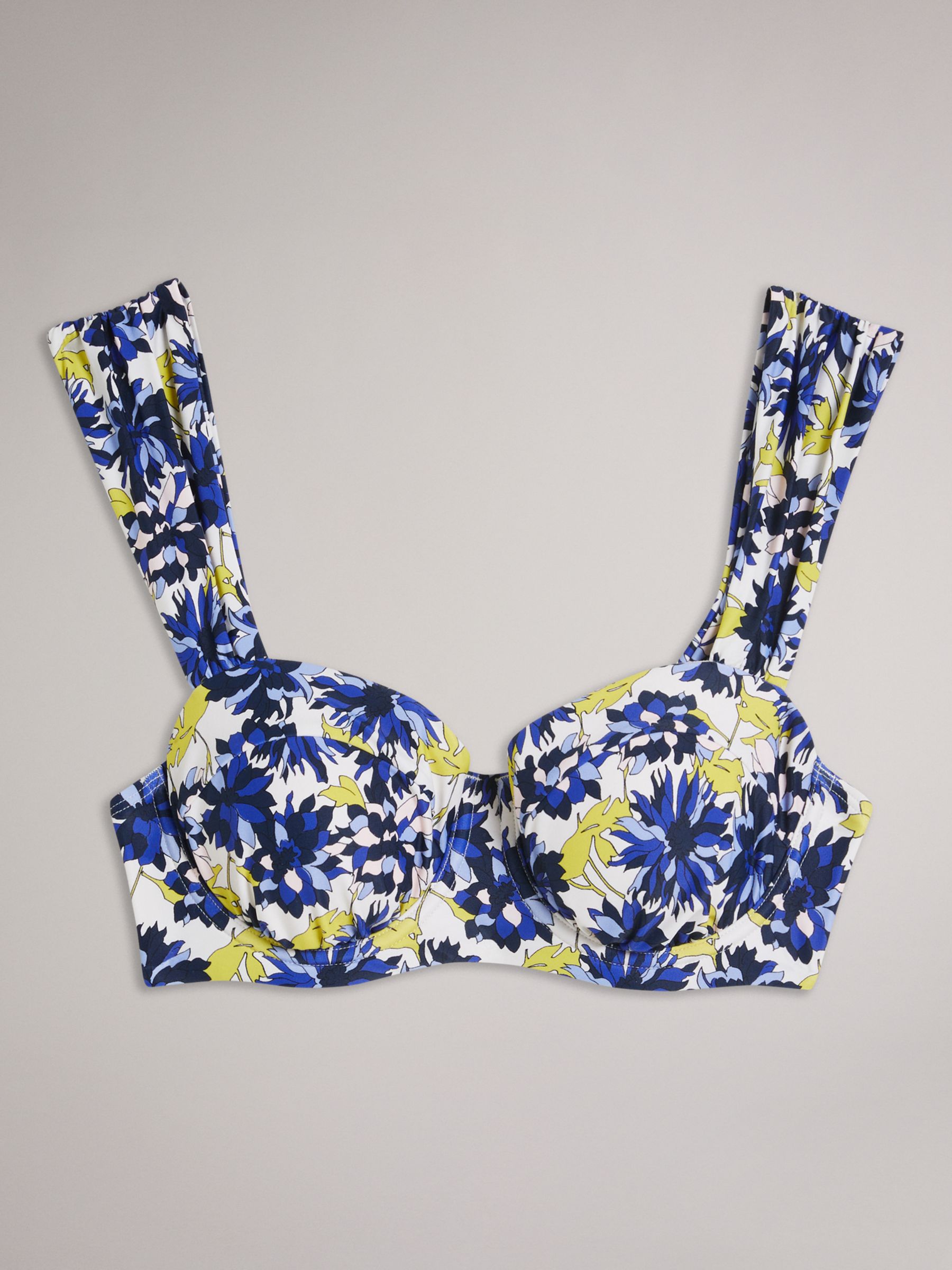 Buy Ted Baker Pippea Soft Cup Bikini Top, Blue Mid Online at johnlewis.com