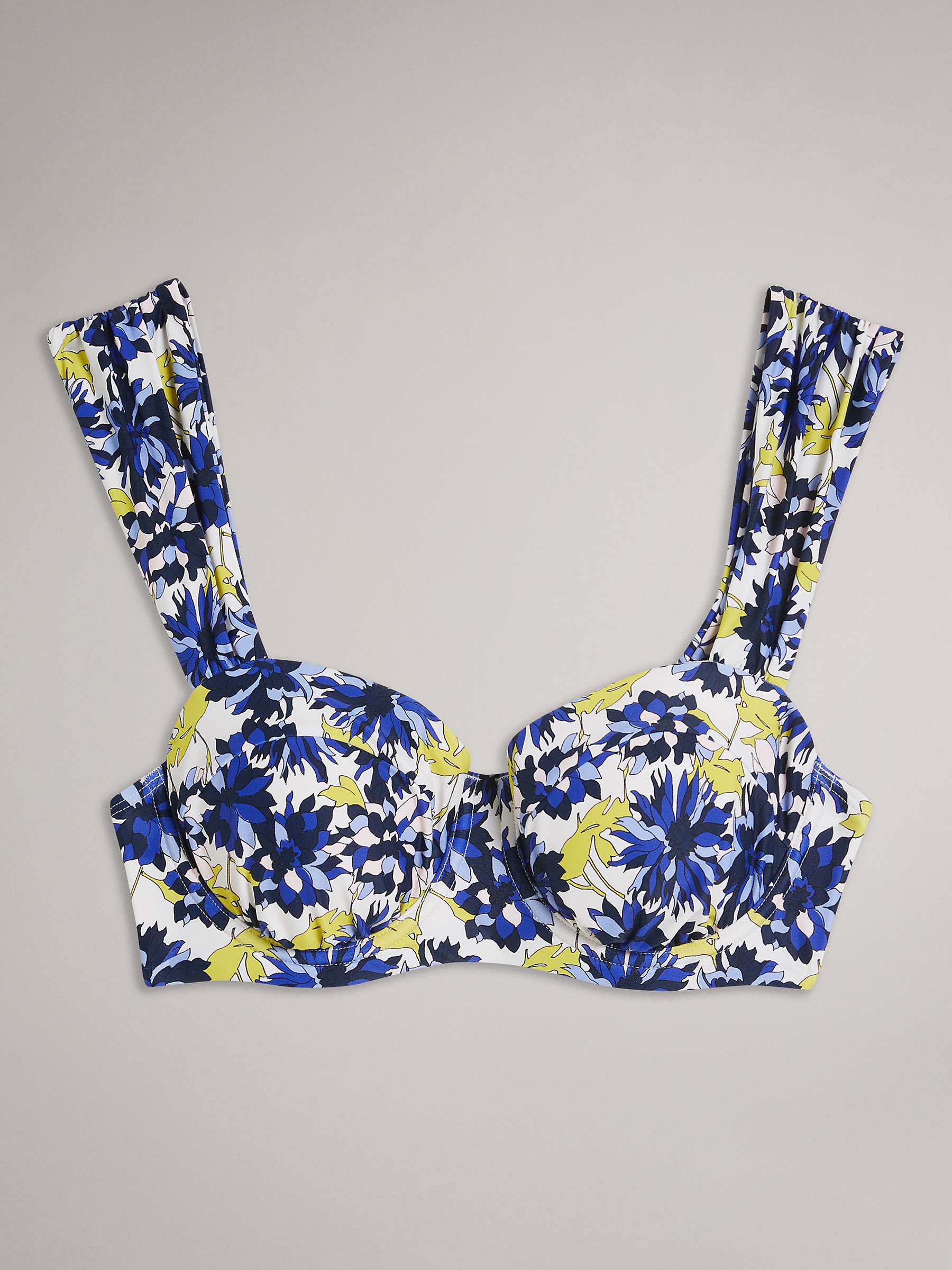 Buy Ted Baker Pippea Soft Cup Bikini Top, Blue Mid Online at johnlewis.com