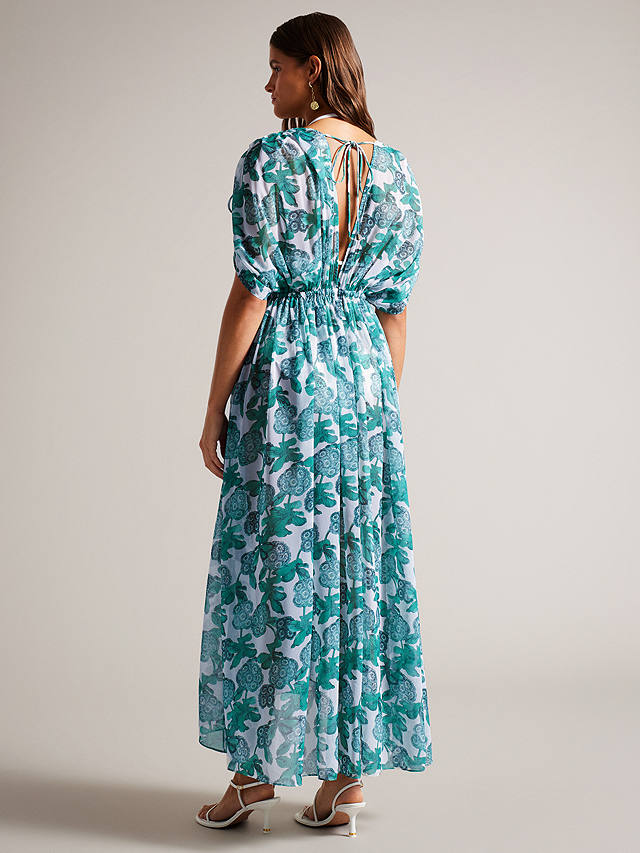 Ted Baker Luisah Plunge Neck Maxi Beach Cover Up, Multi at John Lewis ...