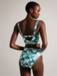 Ted Baker Nayome Longline Bikini Top, White/Green
