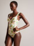 Ted Baker Adelisa Floral Cupped Swimsuit, Yellow